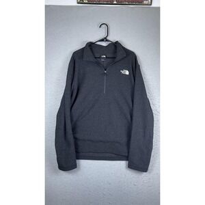 The North Face Pullover Mens XL Gray 1/4 Zip Fleece Long Sleeve Hiking Top